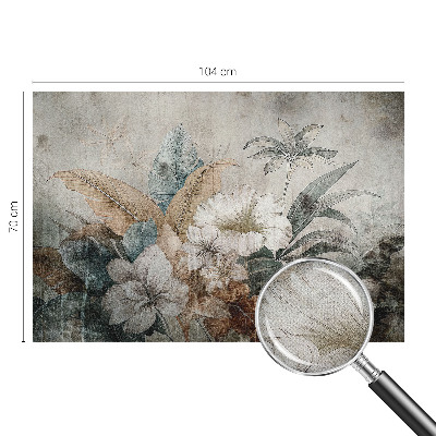 29D-Fototapete fürs Wohnzimmer Blumentraum