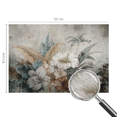 29D-Fototapete fürs Wohnzimmer Blumentraum