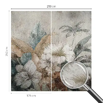 29D-Fototapete fürs Wohnzimmer mit floralem Motiv „Blumentraum“
