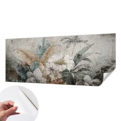 29D-Fototapete fürs Wohnzimmer mit floralem Motiv „Blumentraum“