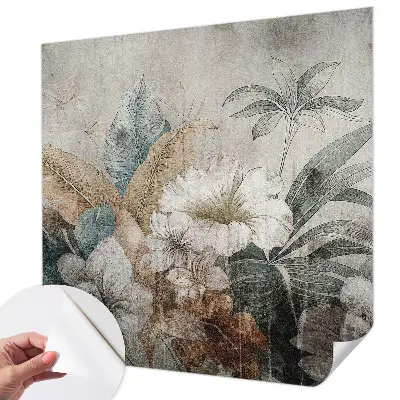 29D-Fototapete fürs Wohnzimmer mit floralem Motiv „Blumentraum“