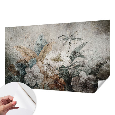 29D-Fototapete fürs Wohnzimmer Blumentraum