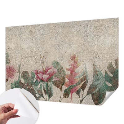 Motivtapete nach Maß mit zartem Blumenmotiv