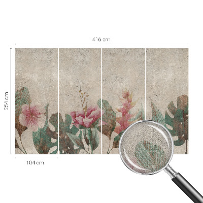 Motivtapete nach Maß Zarte Flora