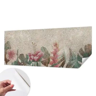 Motivtapete nach Maß mit zartem Blumenmotiv