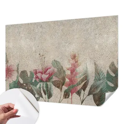 Motivtapete nach Maß mit zartem Blumenmotiv