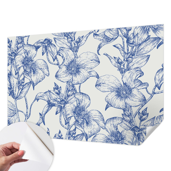 29D-Fototapete fürs Schlafzimmer Blütenzweige