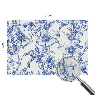 29D-Fototapete fürs Schlafzimmer Blütenzweige