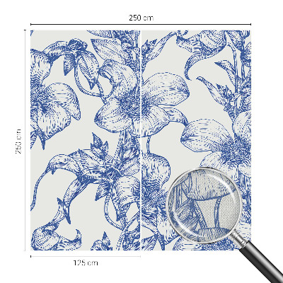 29D-Fototapete fürs Schlafzimmer Blütenzweige