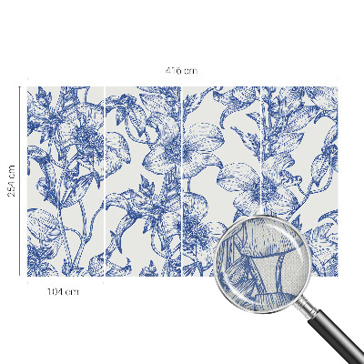 29D-Fototapete fürs Schlafzimmer Blütenzweige