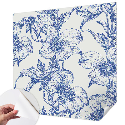 29D-Fototapete fürs Schlafzimmer Blütenzweige