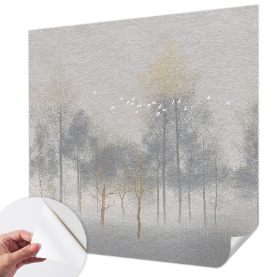 Hochwertige Bildtapete mit Waldmotiv