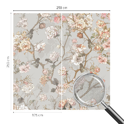 Motivtapete fürs Wohnzimmer Romantisches Muster