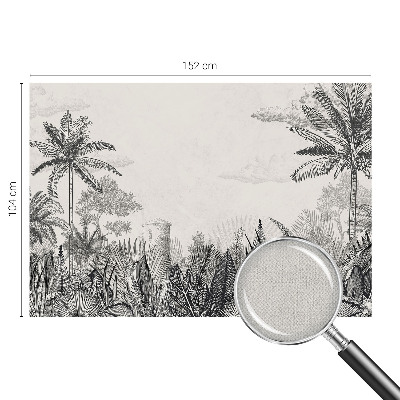 Selbstklebende Fototapete für die Wand Tropische Landschaft