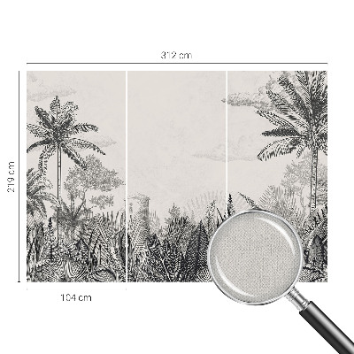 Selbstklebende Fototapete für die Wand Tropische Landschaft