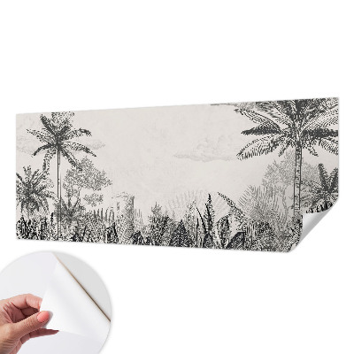 Selbstklebende Fototapete für die Wand Tropische Landschaft