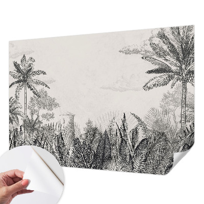 Selbstklebende Fototapete für die Wand mit einem Motiv einer tropischen Landschaft
