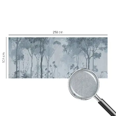 Selbstklebende Fototapete fürs Wohnzimmer mit Motiv „Mystik des Waldes“