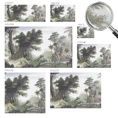 Vintage tapete Exotische Landschaft