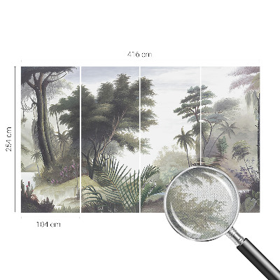 Vintage tapete Exotische Landschaft