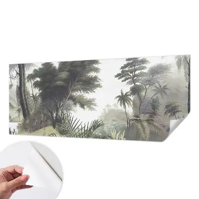 Vintage Tapete mit exotischem Landschaftsdesign