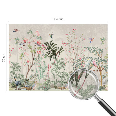 Selbstklebende Fototapete fürs Schlafzimmer Tropische Oase