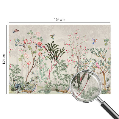 Selbstklebende Fototapete fürs Schlafzimmer Tropische Oase