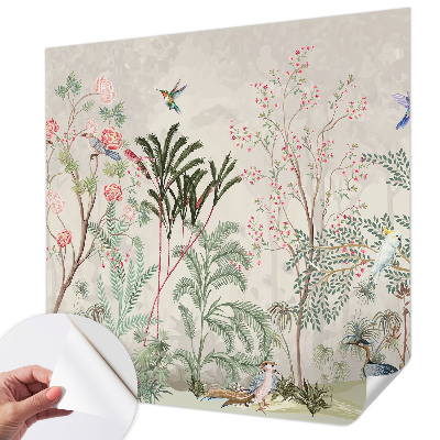 Selbstklebende Fototapete fürs Schlafzimmer Tropische Oase