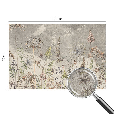 Selbstklebende Fototapete fürs Kinderzimmer Wildpflanzen