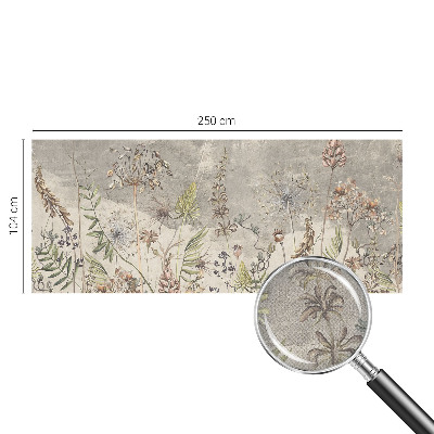 Selbstklebende Fototapete fürs Kinderzimmer Wildpflanzen