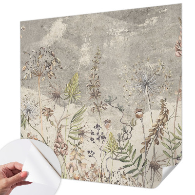 Selbstklebende Fototapete fürs Kinderzimmer Wildpflanzen