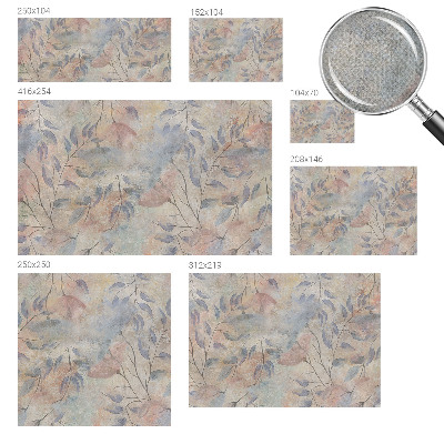 30D-Fototapete Abstrakte Blätter