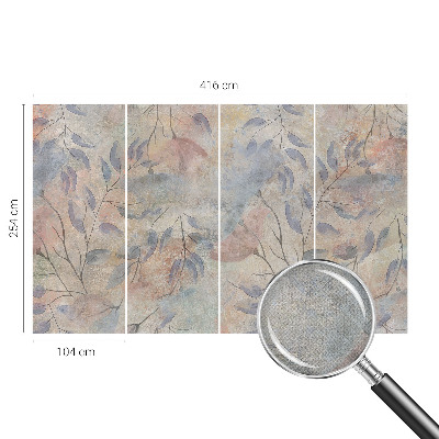 30D-Fototapete Abstrakte Blätter