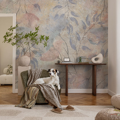 30D-Fototapete Abstrakte Blätter