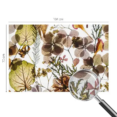 Fototapete in 3D-Optik mit natürlicher Zusammensetzung