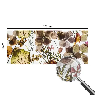 Fototapete in 3D-Optik mit natürlicher Zusammensetzung