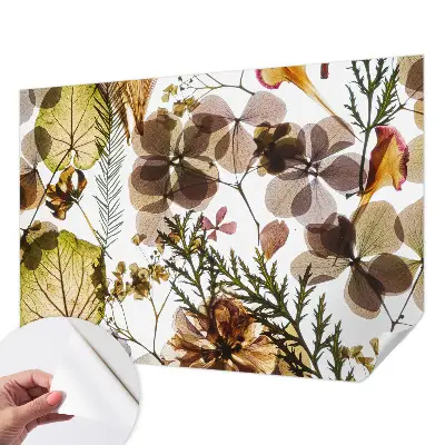 Fototapete in 3D-Optik mit natürlicher Zusammensetzung