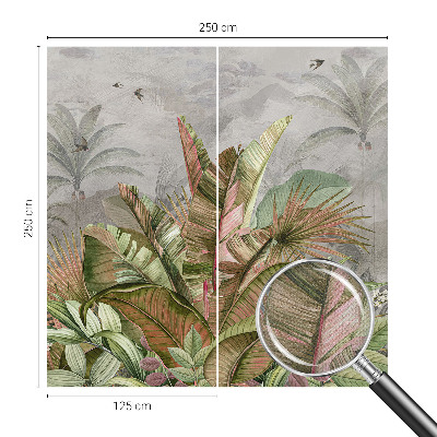 30D-Fototapete fürs Schlafzimmer Exotischer Dschungel