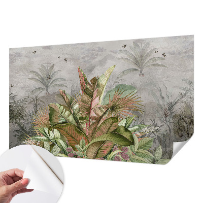 30D-Fototapete fürs Schlafzimmer Exotischer Dschungel