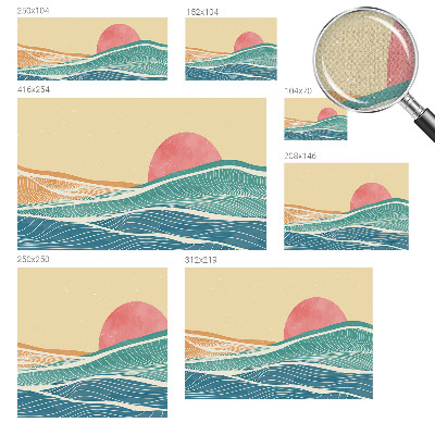 Moderne Fototapete nach Maß Meereswellen