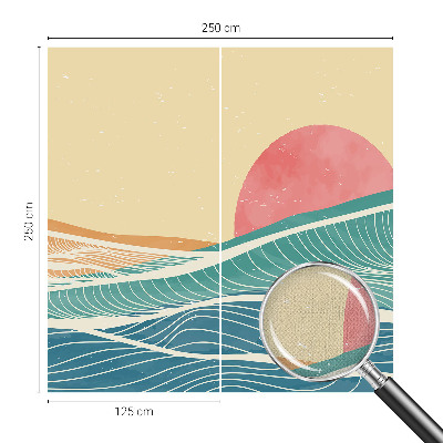 Moderne Fototapete nach Maß Meereswellen