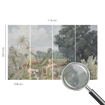 Motivtapete fürs Wohnzimmer Exotische Landschaft