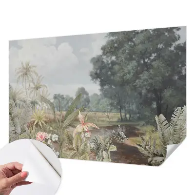 Motivtapete fürs Wohnzimmer mit exotischer Landschaft