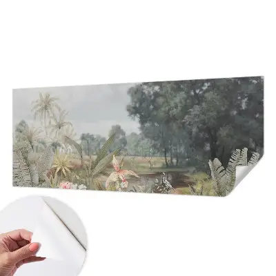 Motivtapete fürs Wohnzimmer mit exotischer Landschaft
