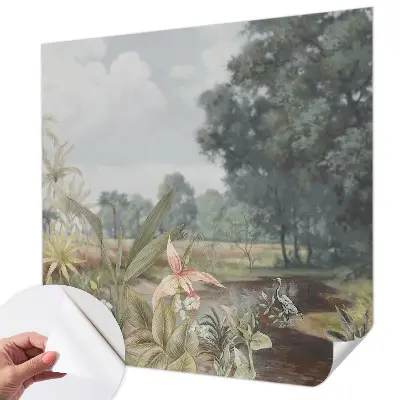 Motivtapete fürs Wohnzimmer mit exotischer Landschaft