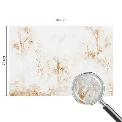 Vintage Tapete mit botanischem Motiv in eleganter Optik