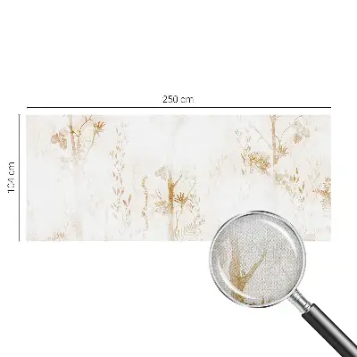 Vintage Tapete mit botanischem Motiv in eleganter Optik