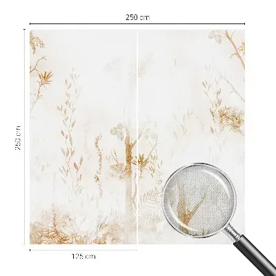 Vintage Tapete mit botanischem Motiv in eleganter Optik