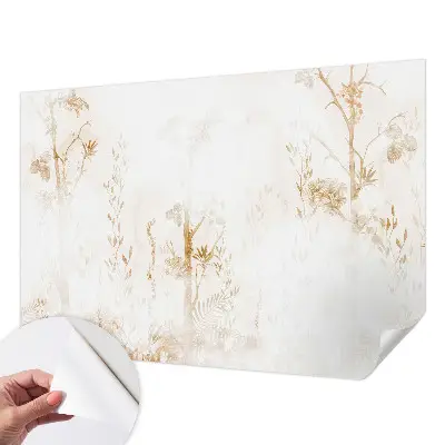 Vintage Tapete mit botanischem Motiv in eleganter Optik