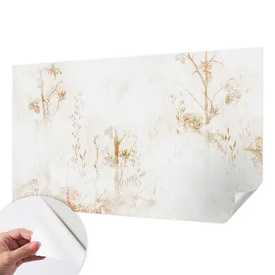 Vintage Tapete mit botanischem Motiv in eleganter Optik